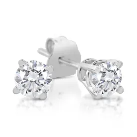 14K Gold 1/5CTW Diamond Stud Earrings
