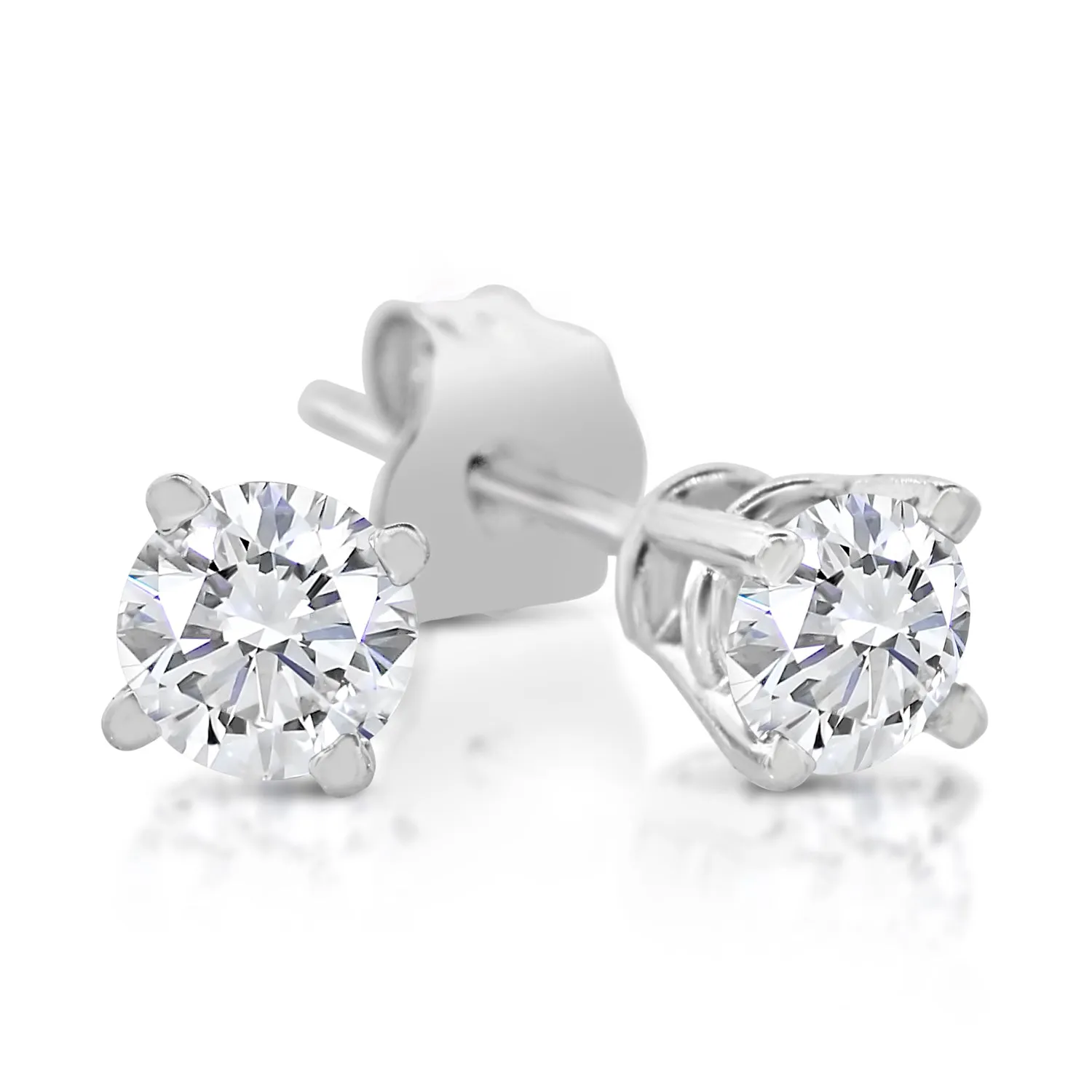 14K Gold 1/5CTW Diamond Stud Earrings