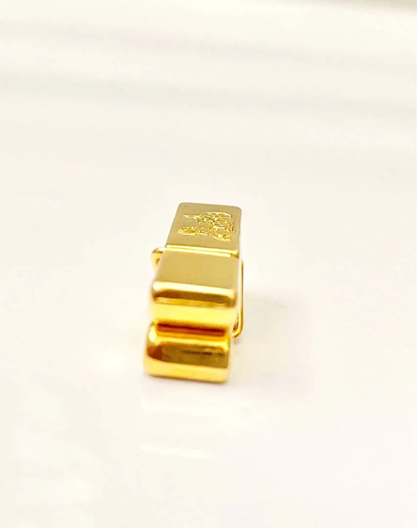 1990s CELINE GOLD TONE METAL TIE / PAPER CLIP