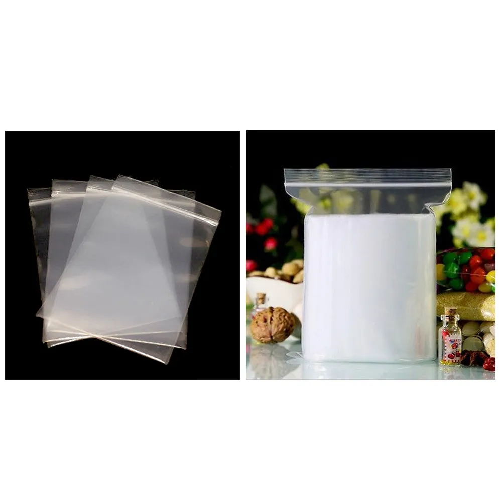 300 Pc Clear 2Mil Plastic Seal Top Zip Lock Reclosable Poly Jewelry Bags Crafts