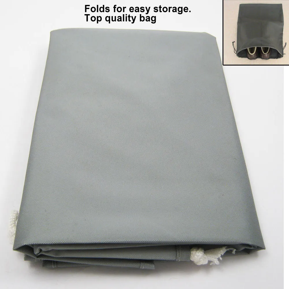 3Pc Waterproof Laundry Bag Heavy Duty Shoe Bags Sized Drawstring Nylon College