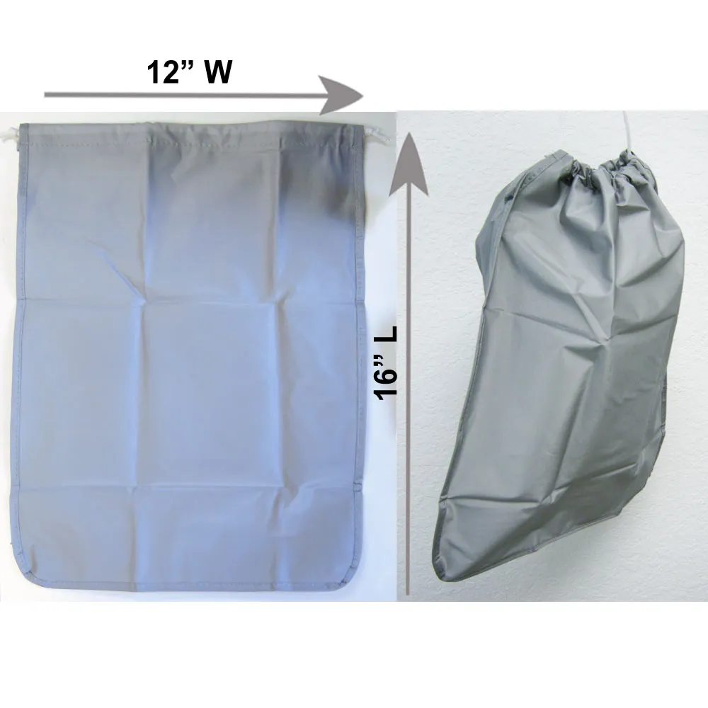 3Pc Waterproof Laundry Bag Heavy Duty Shoe Bags Sized Drawstring Nylon College