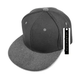 Academy Fits Wool Snapback Hat 1019S