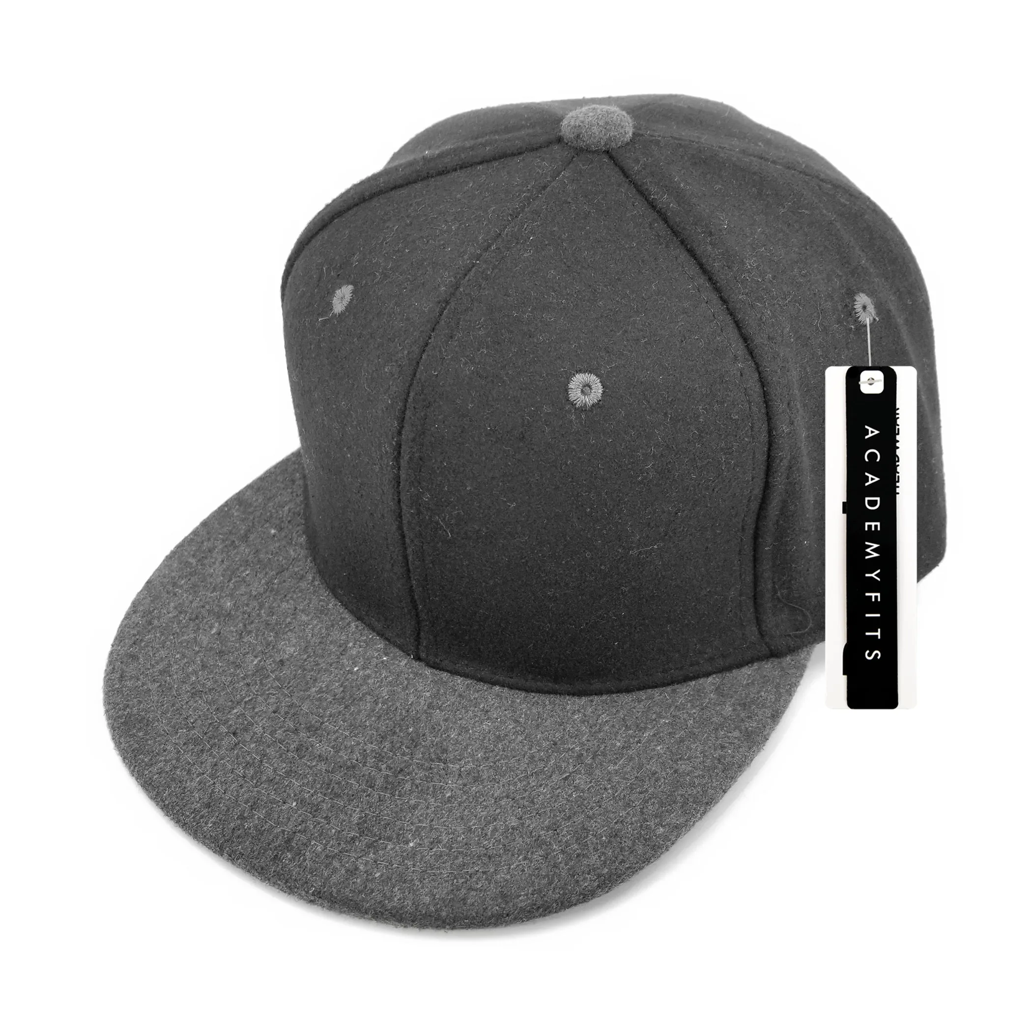Academy Fits Wool Snapback Hat 1019S