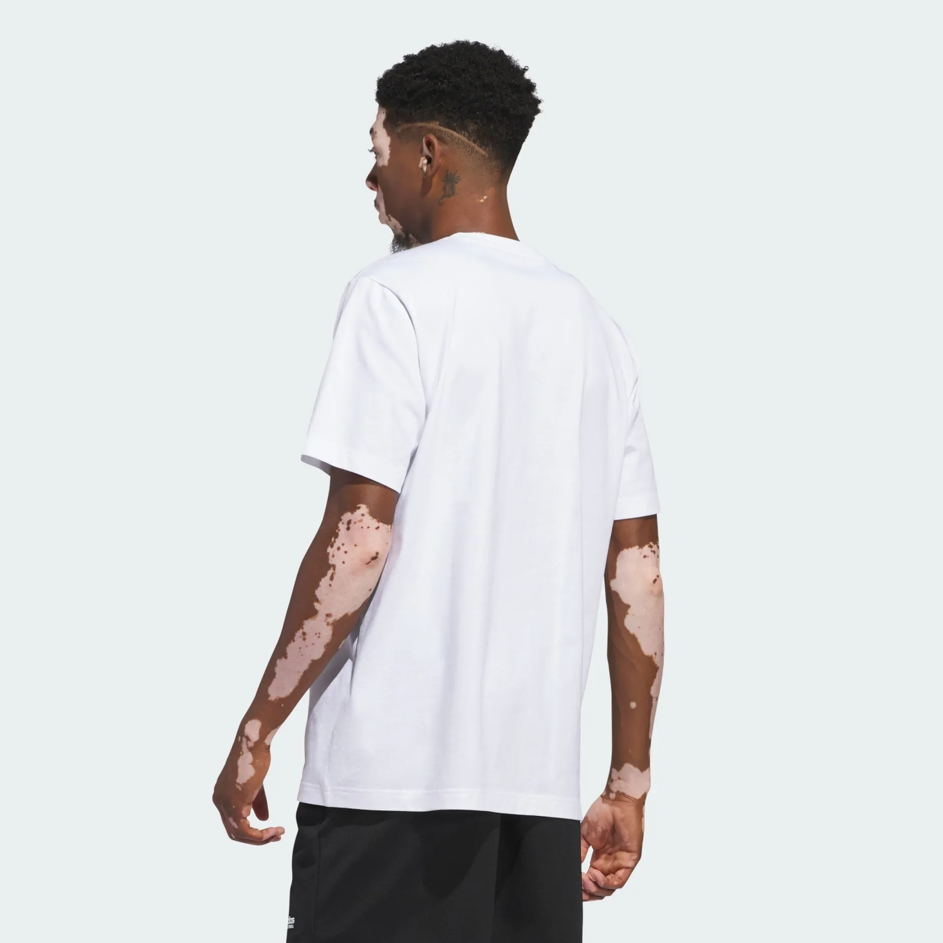 ADIDAS FLORAL HOOPS GRAPHIC T-SHIRT - WHITE