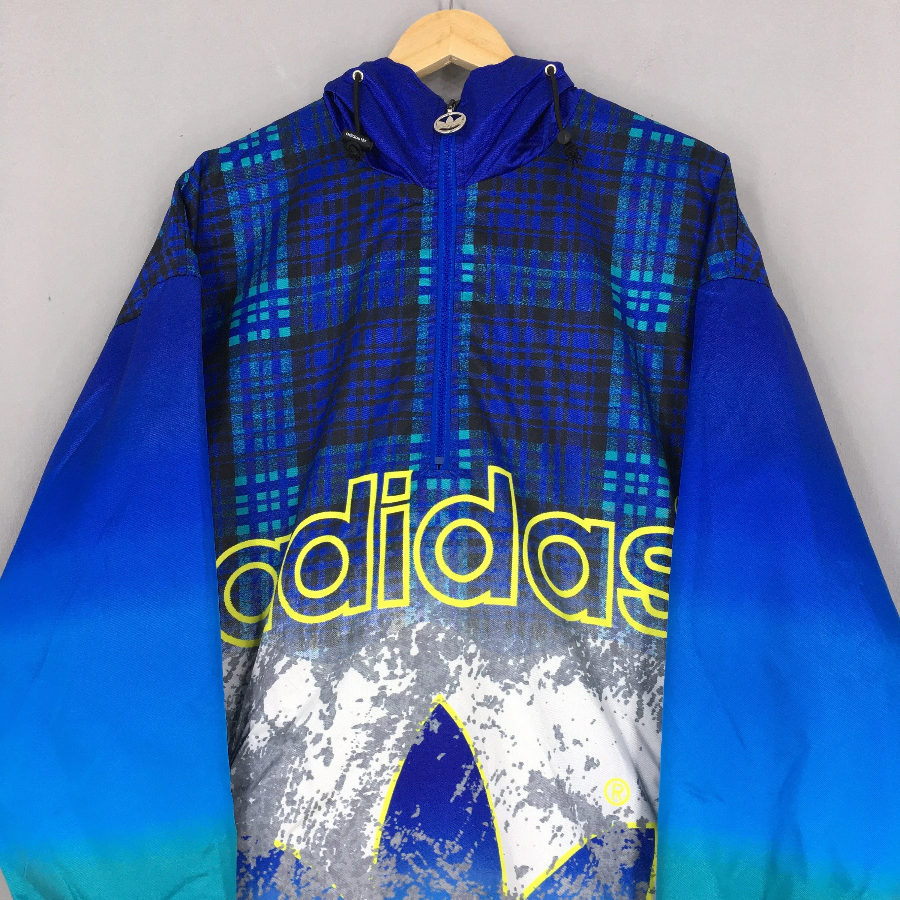 Adidas Trefoil Hoodie Jacket Windbreaker Large