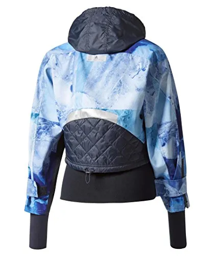 adidas Women's Run Trail Jacket, Blue, Small