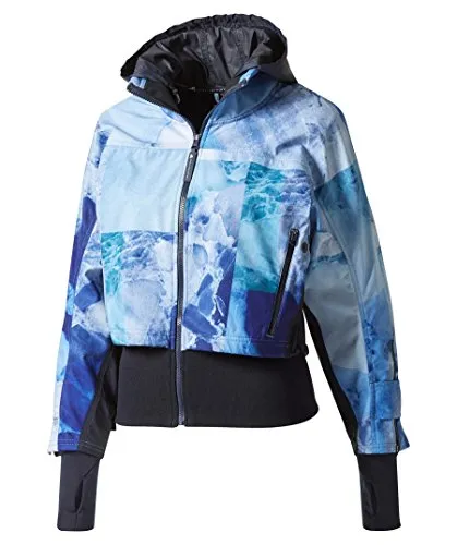 adidas Women's Run Trail Jacket, Blue, Small