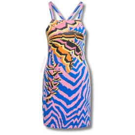Adidas x FARM "Rio" 3 Stripes Mini Dress - True Pink