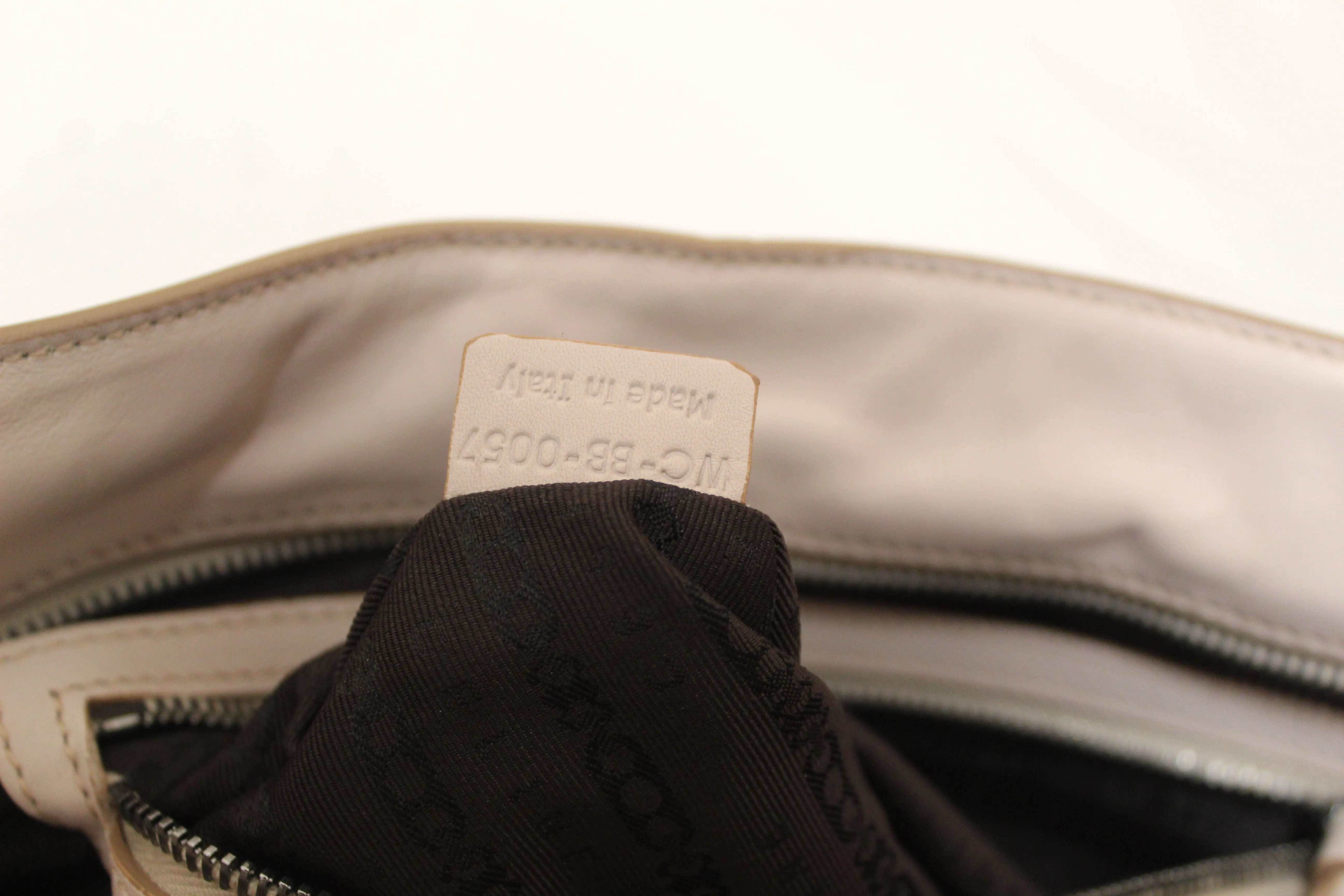 Authentic New Celine Beige Leather Bittersweet Shoulder Bag