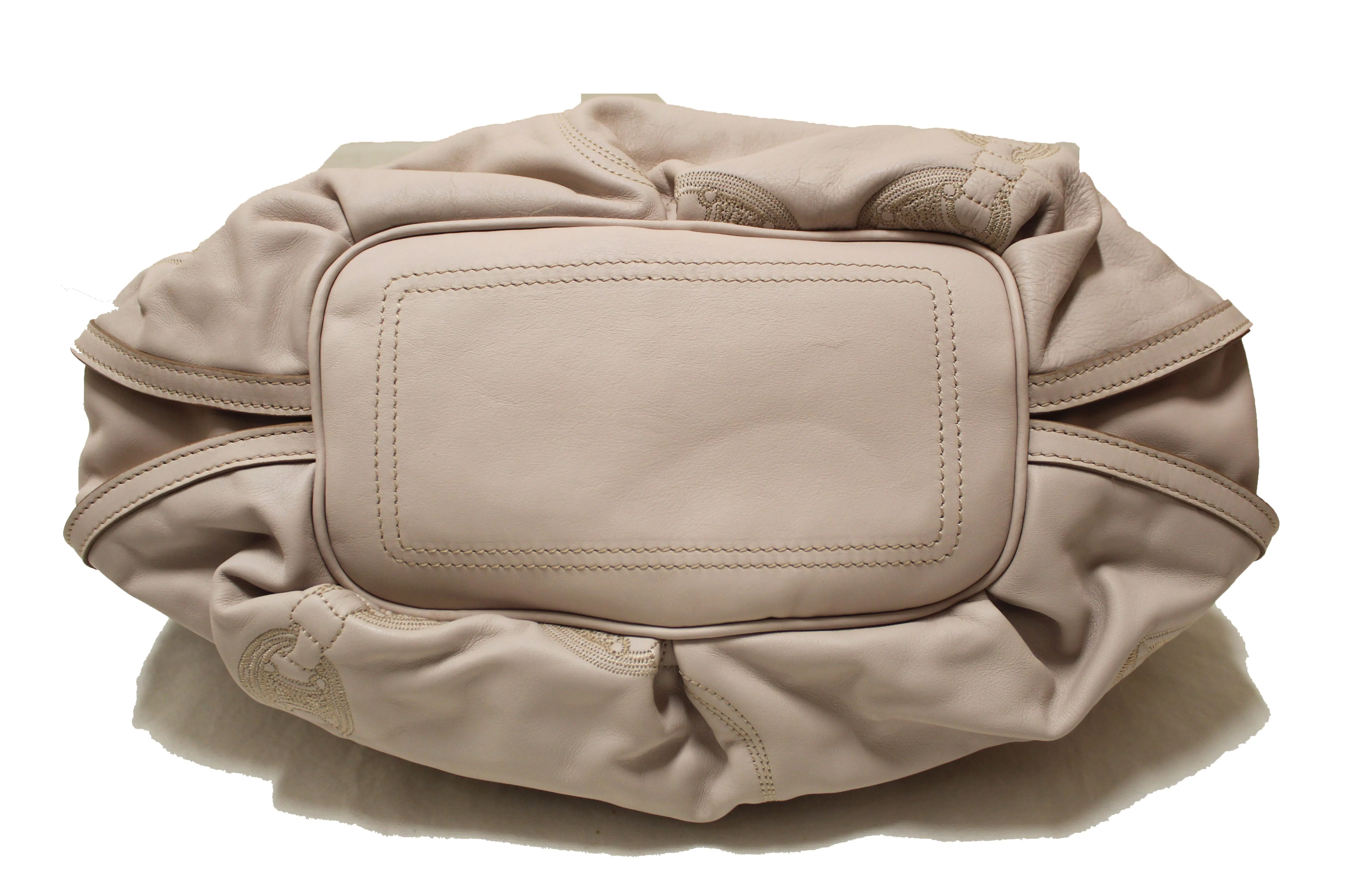 Authentic New Celine Beige Leather Bittersweet Shoulder Bag