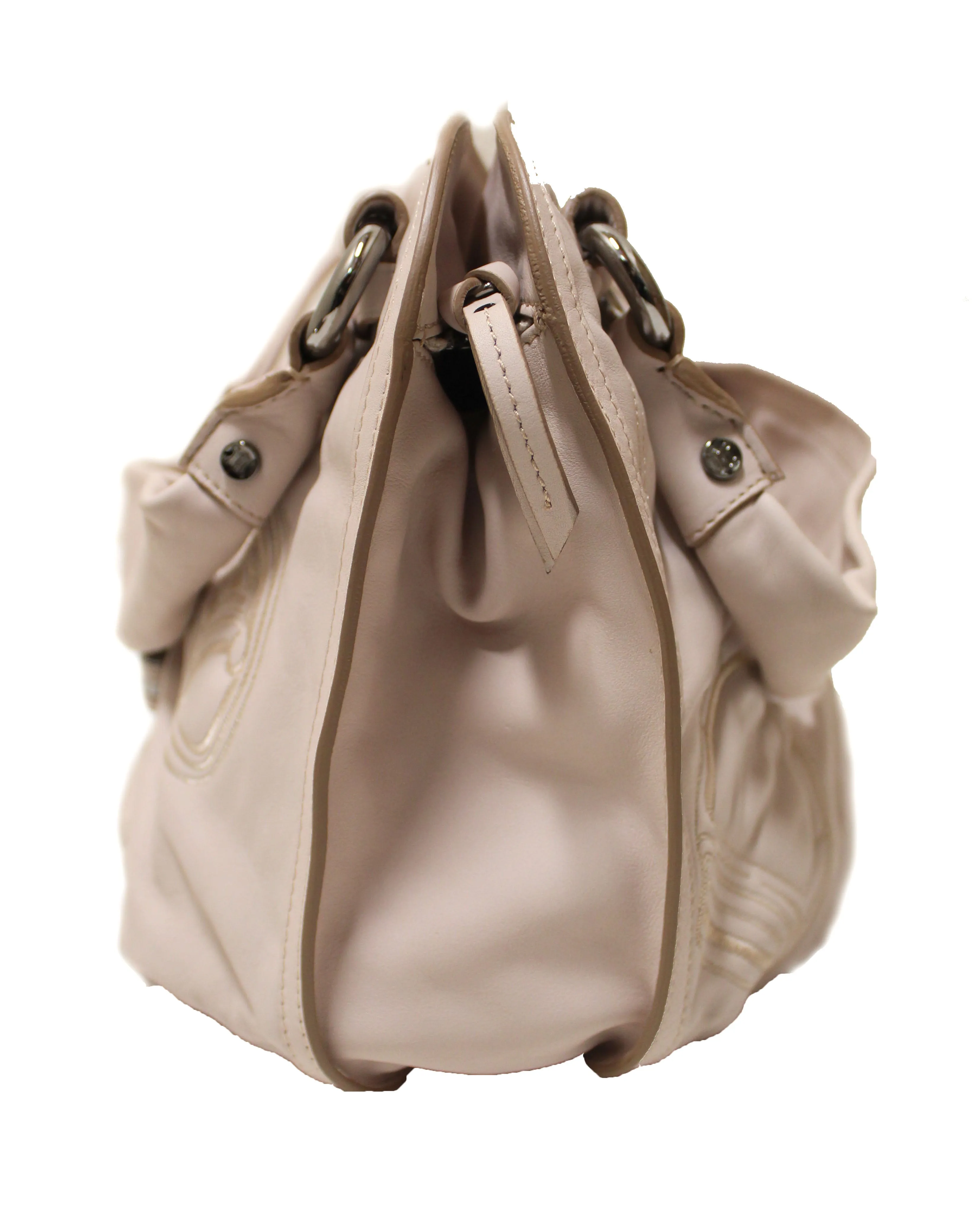 Authentic New Celine Beige Leather Bittersweet Shoulder Bag