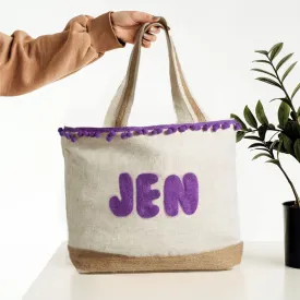 Bachelorette Party Beaded Tote Bag