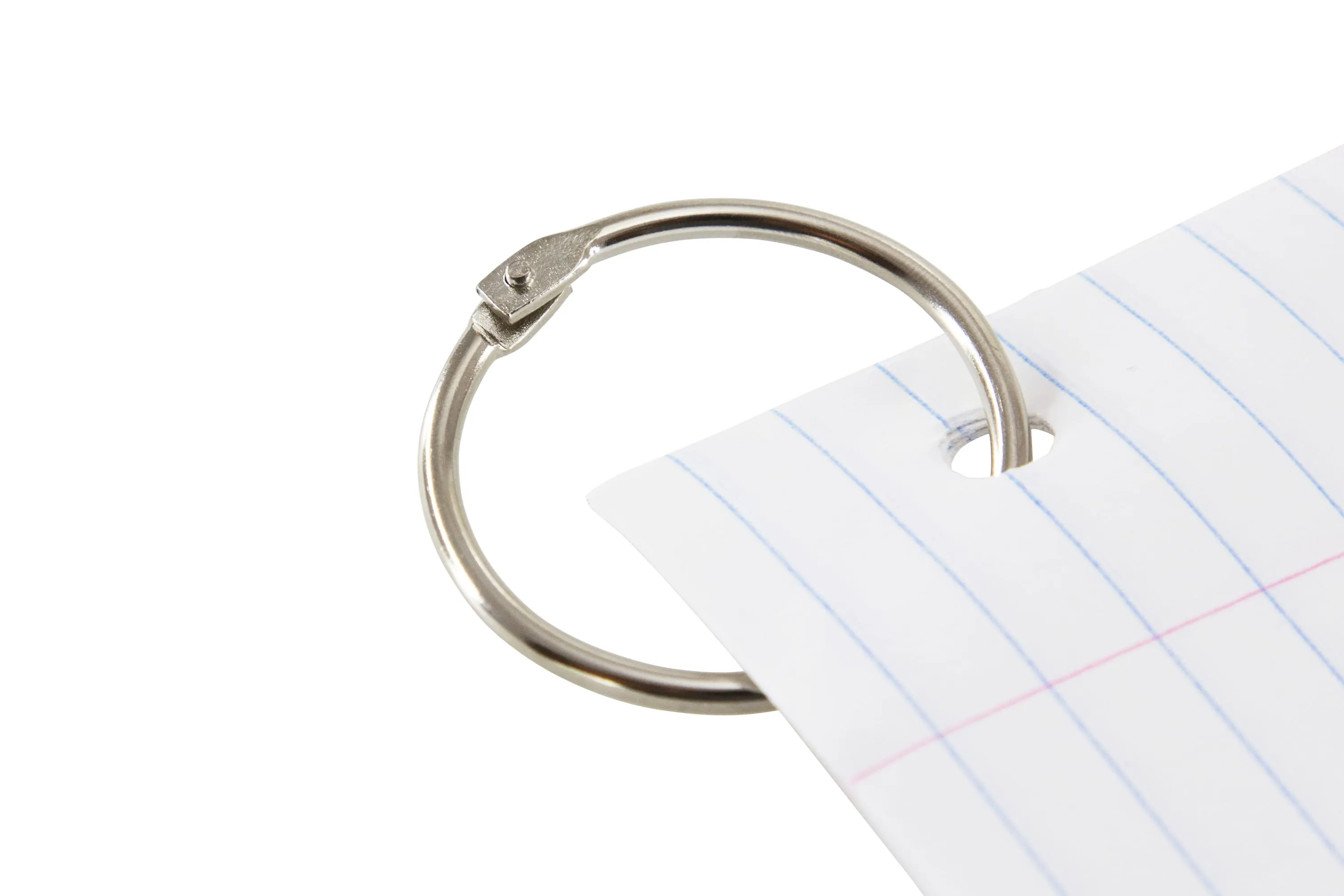 Baumgartens Book Rings 1 1/2" 3 Pack CHROME (31445)