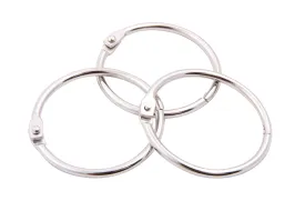 Baumgartens Book Rings 1 1/2" 3 Pack CHROME (31445)