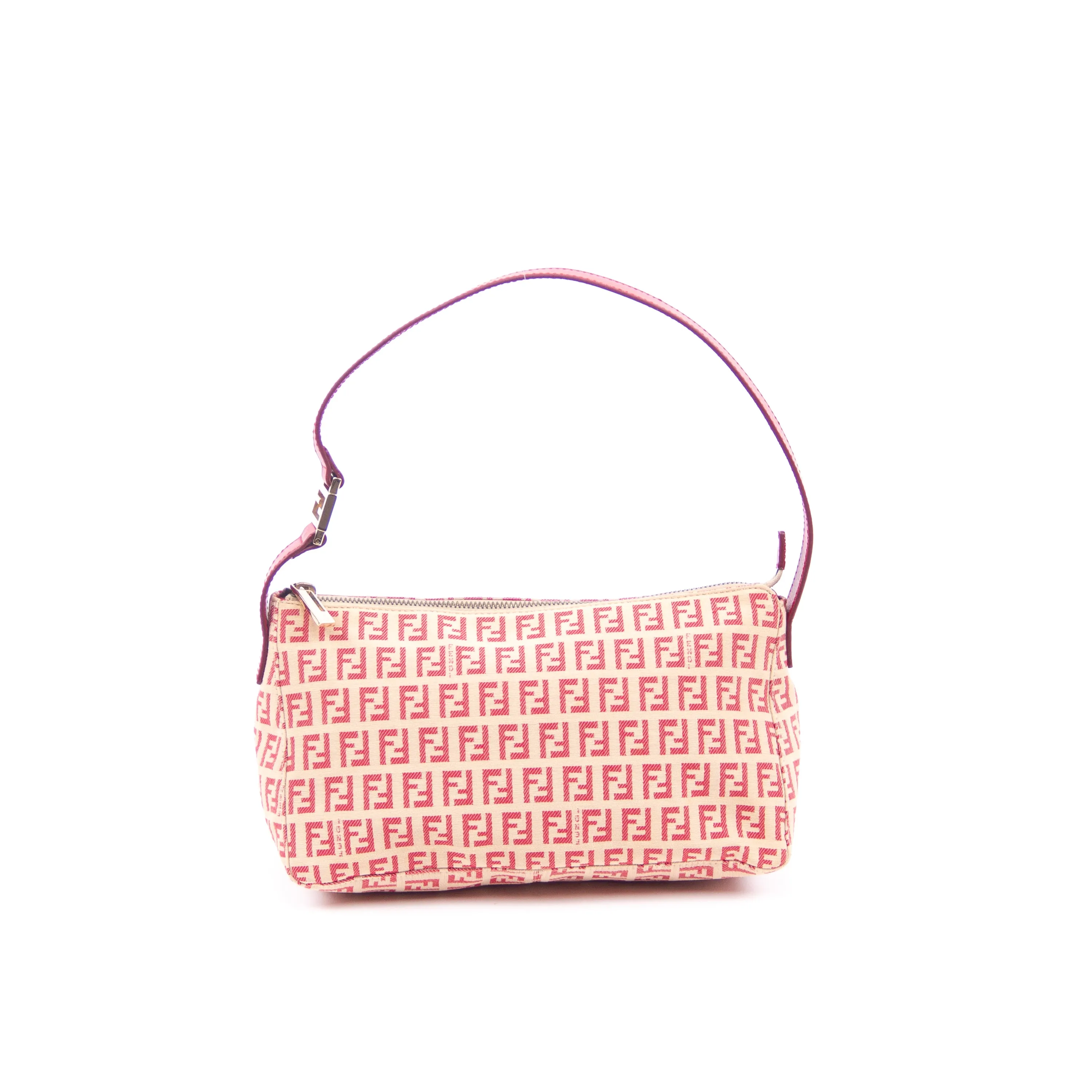 Beige & Fuchsia Zucchino Shoulder Bag