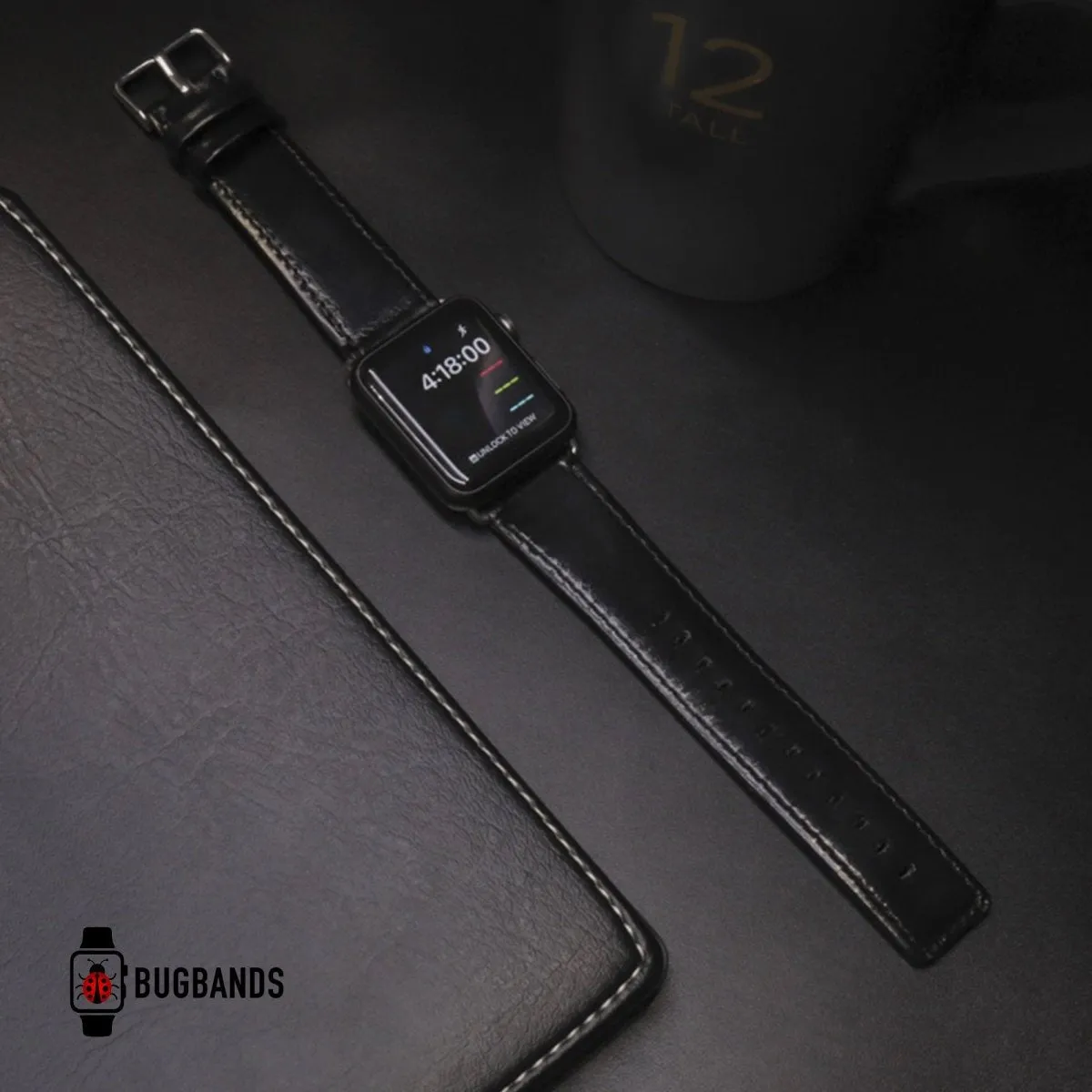 Black Elite Leather Band