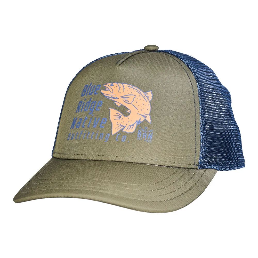 Blue Ridge Native Outfitting Co. Hat (Olive/Navy)