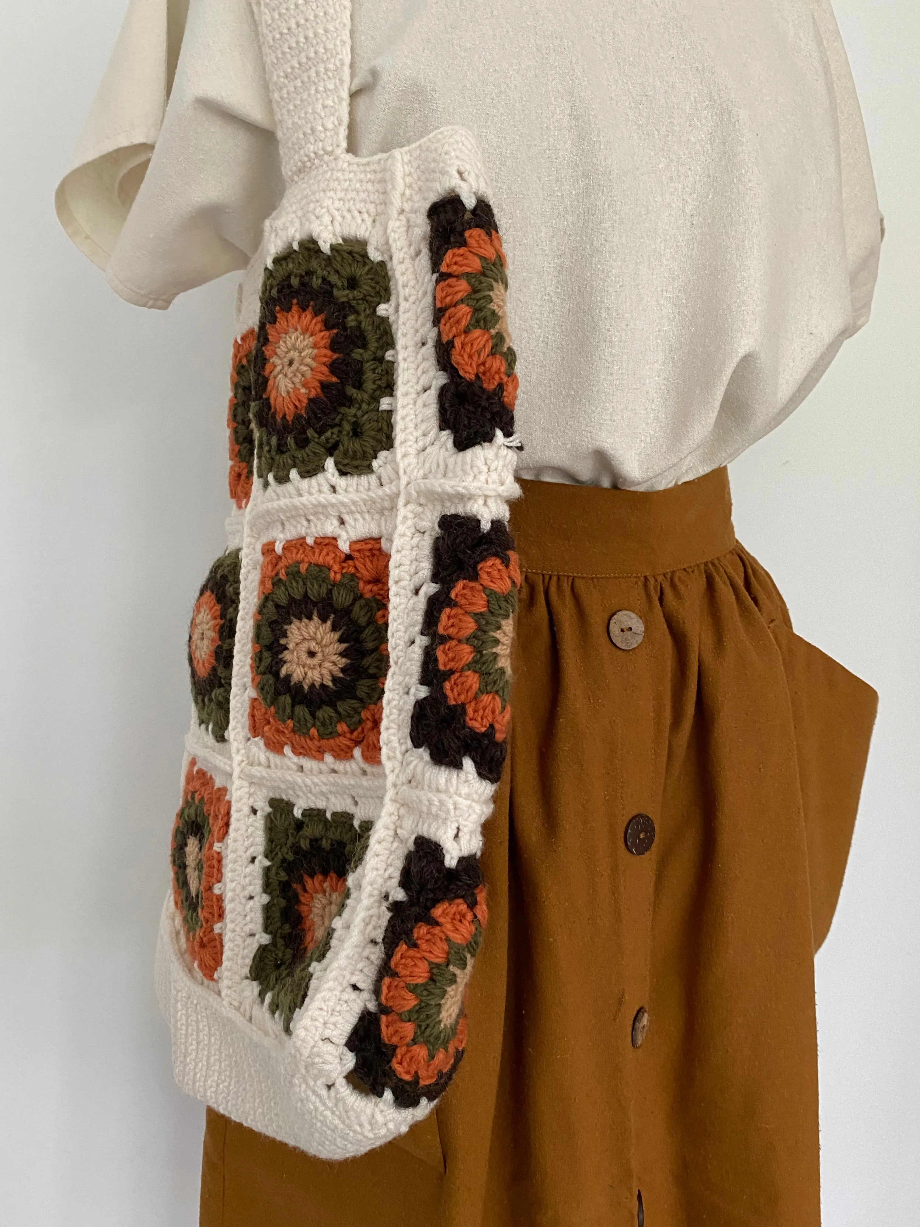 Boho Crocheted Shoulder Bags