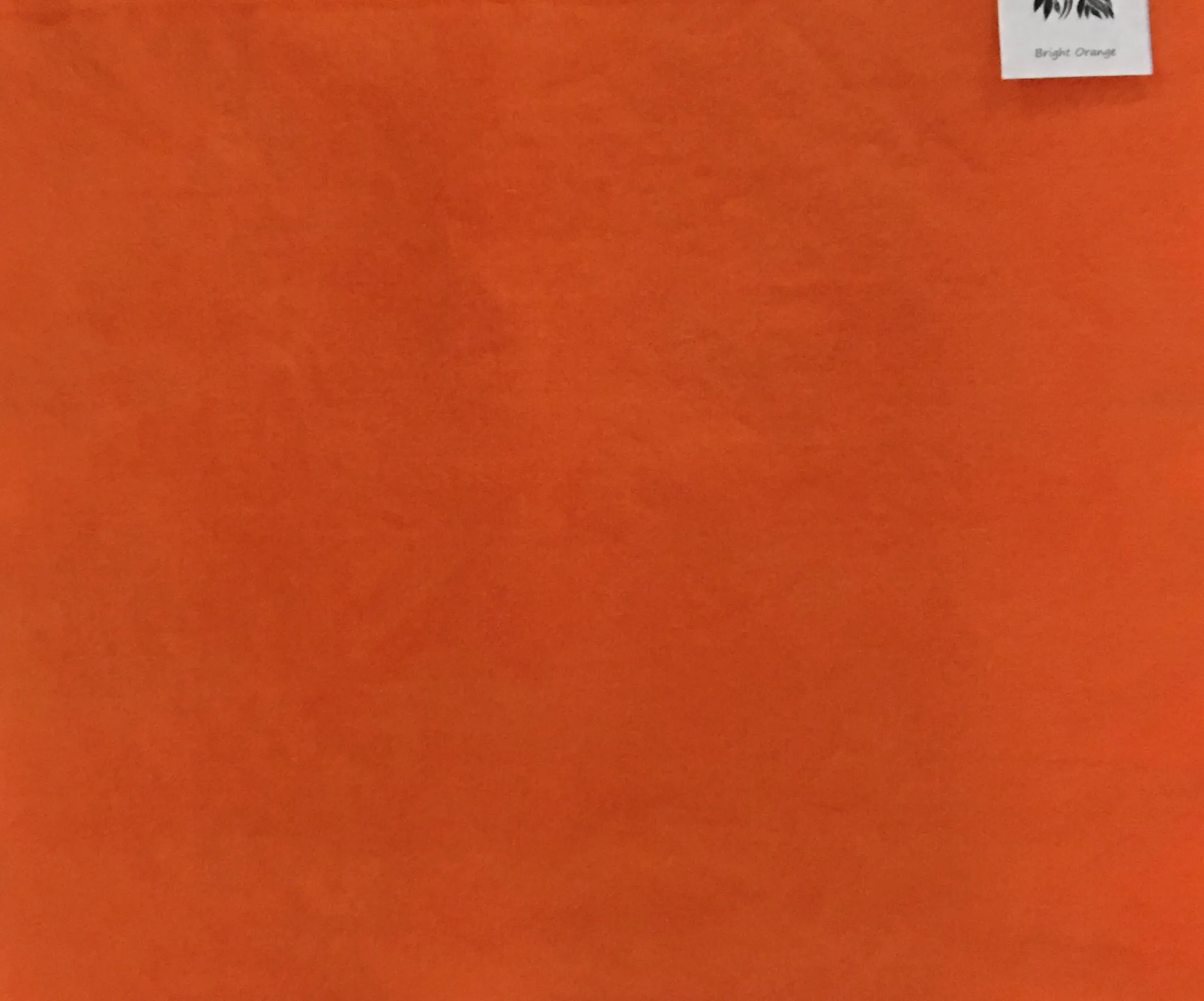 BRIGHT ORANGE Hand Dyed HALF YARD Wool Fabric for Wool Applique and Rug Hooking