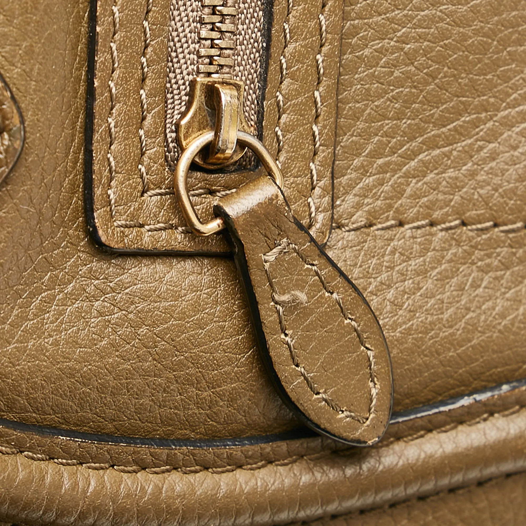 Brown Celine Luggage Tote
