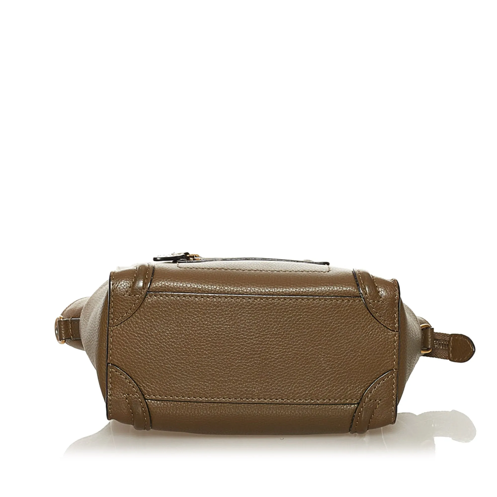 Brown Celine Luggage Tote