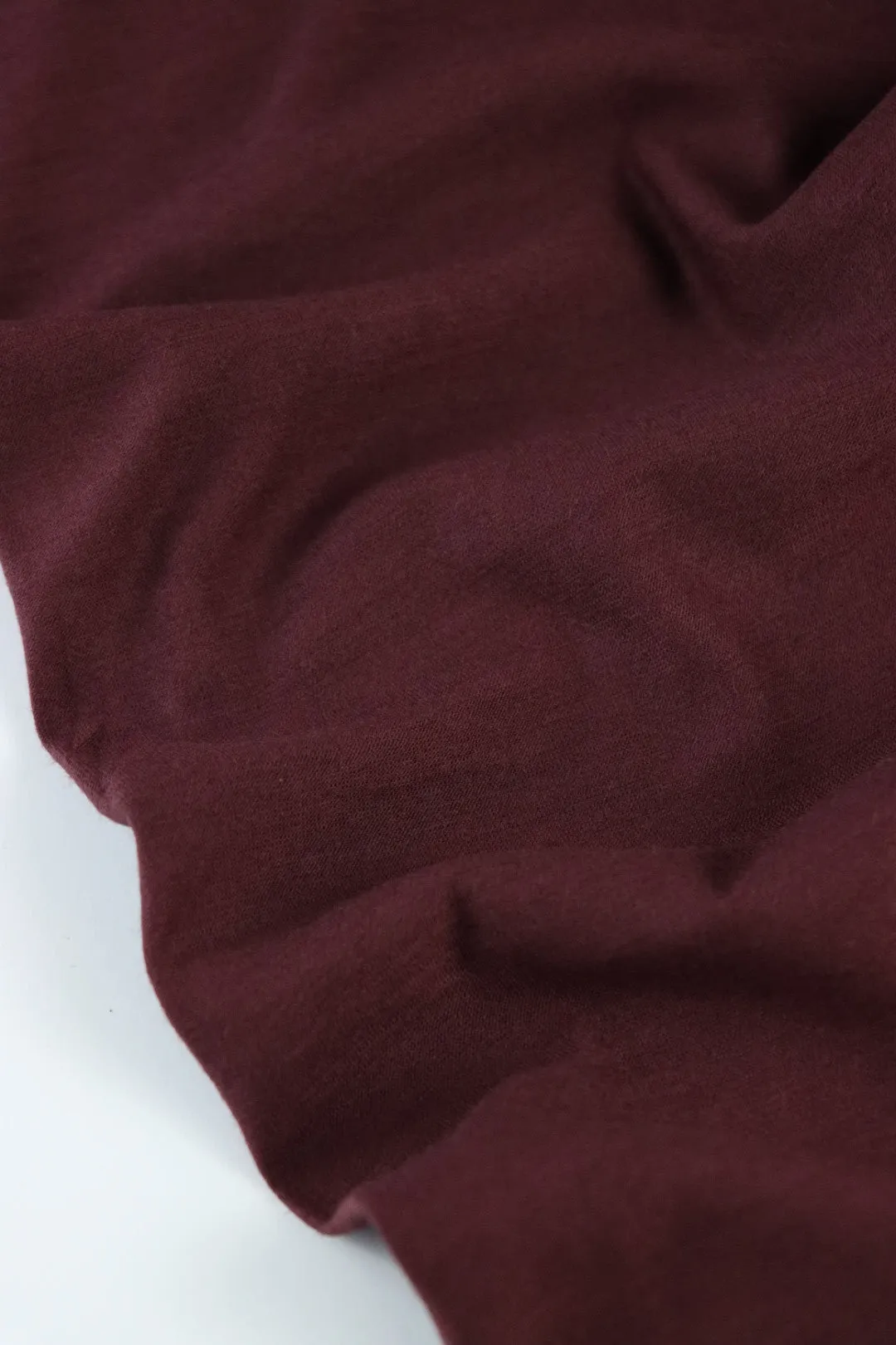 Burgundy Kerry 100% Superwash Wool Jersey Knit | By The Half Yard