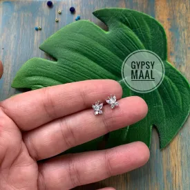 Butterfly Zircon Ear Studs