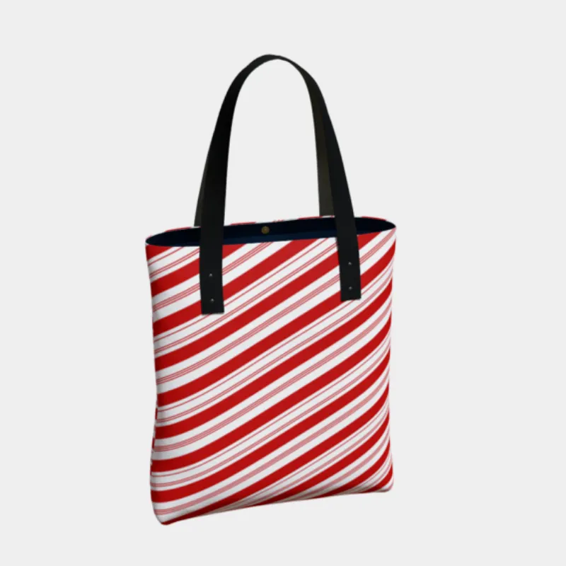 Candy Cane Tote Bag