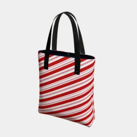 Candy Cane Tote Bag