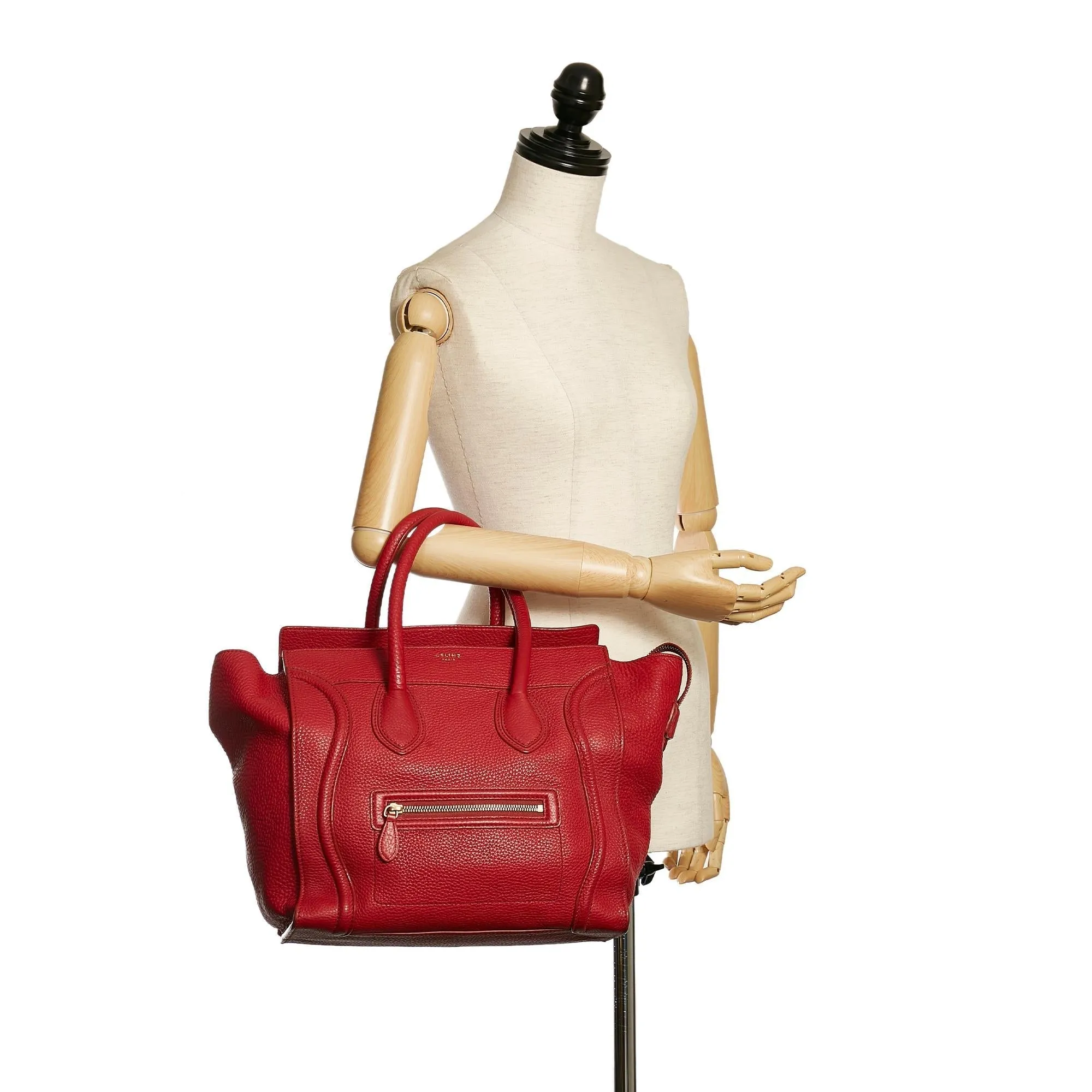Celine Luggage Leather Tote Bag (SHG-34201)