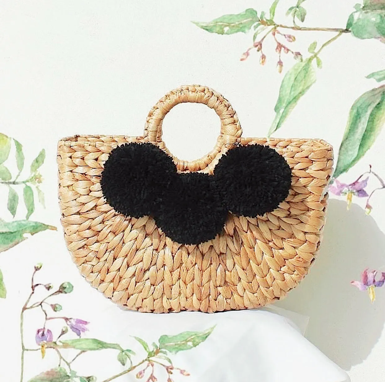 Cheery Pom Pom Totes