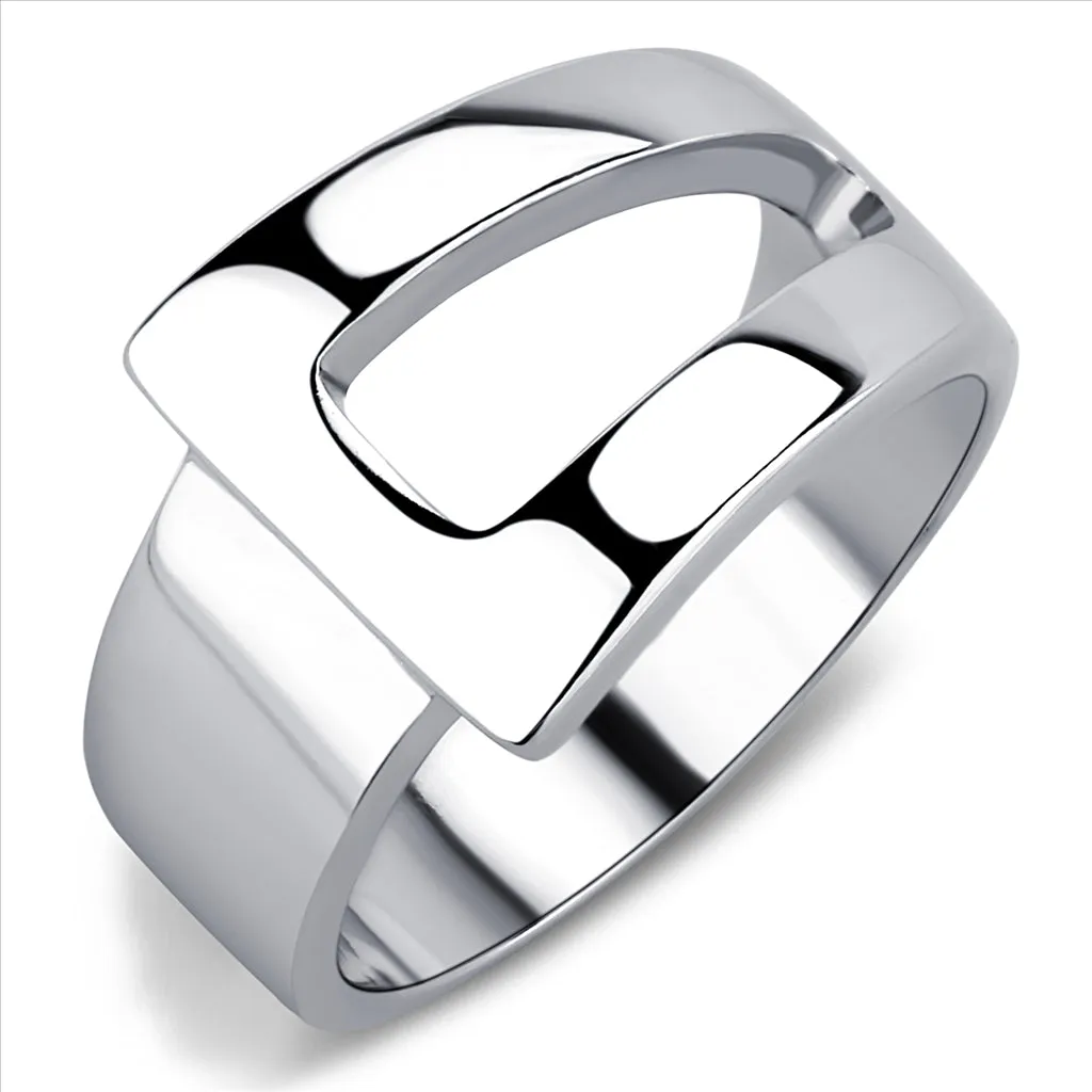 CJE3438 Wholesale Women's Stainless Steel Buckle Fashion Ring