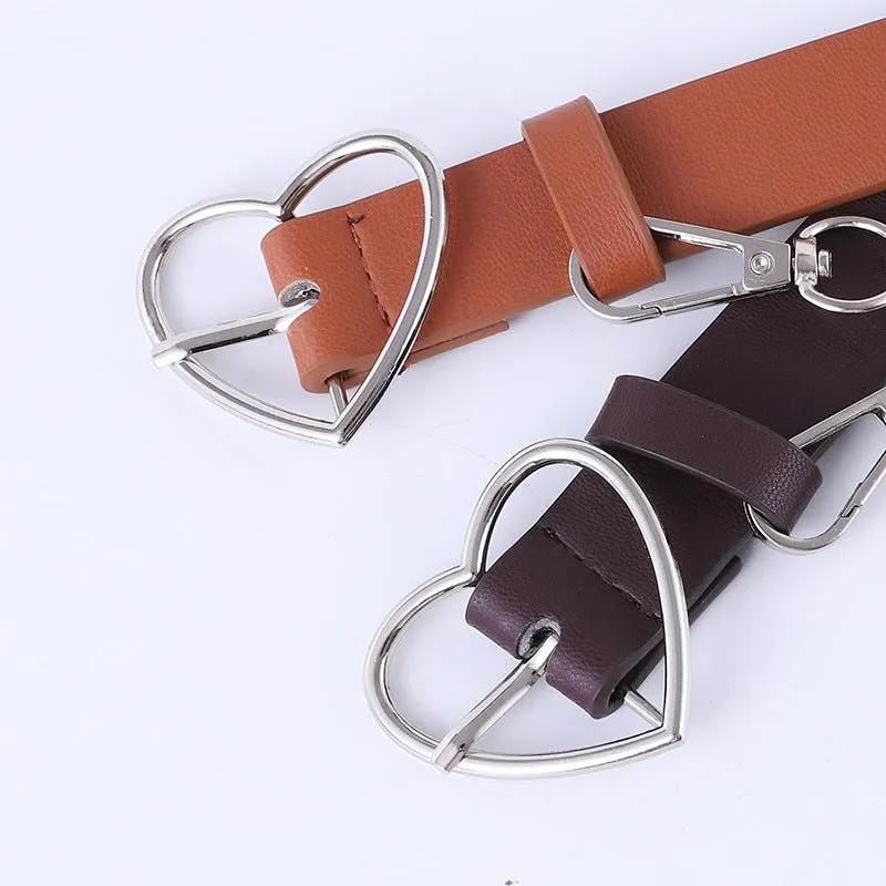 Detachable Chain Heart Buckle Punk Belt