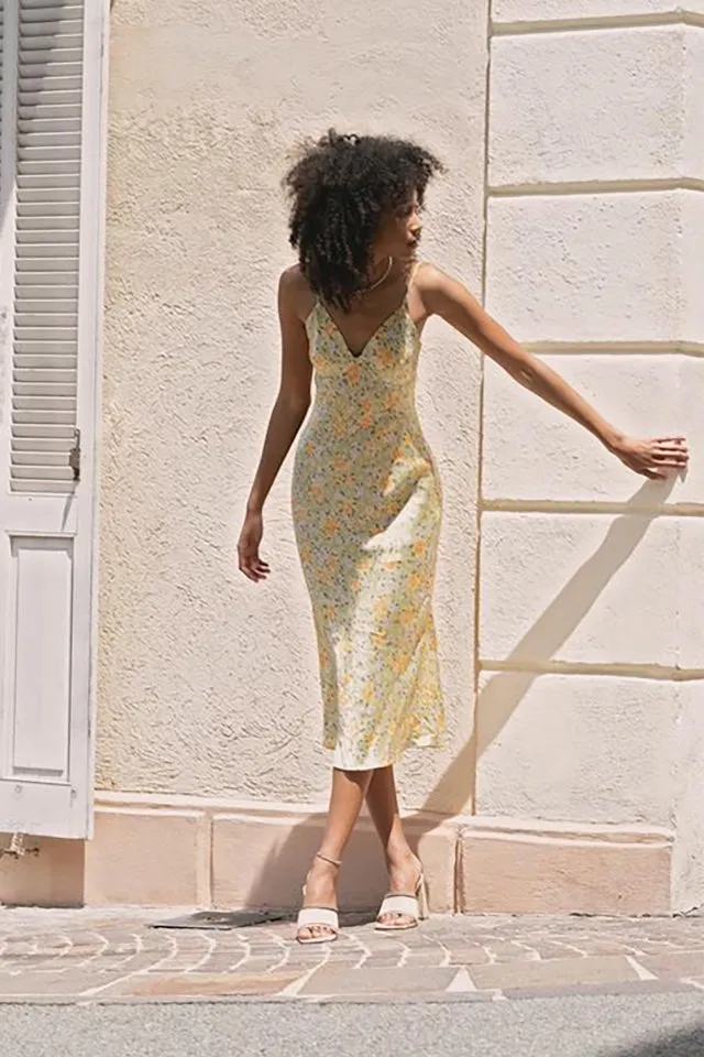 Dina Dress in Sorbet Floral