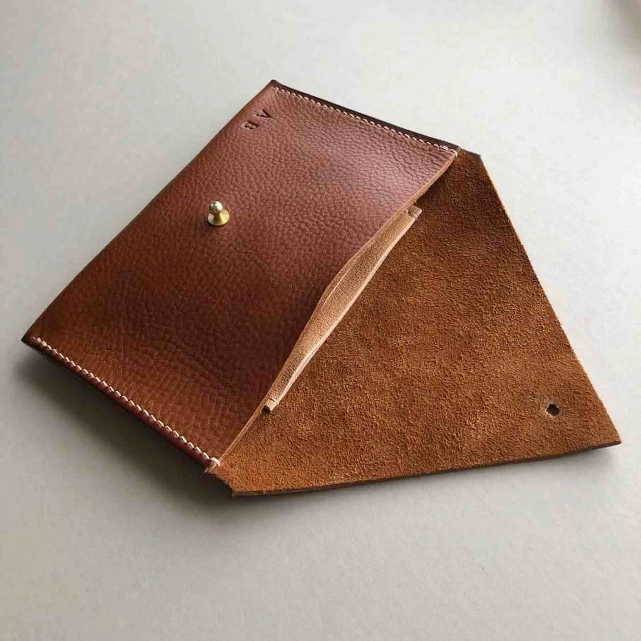 Drifter Maxi Leather Purse Wallet in Black or Tan