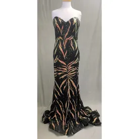 Ella Grace black and bronze sequin dress, size 12