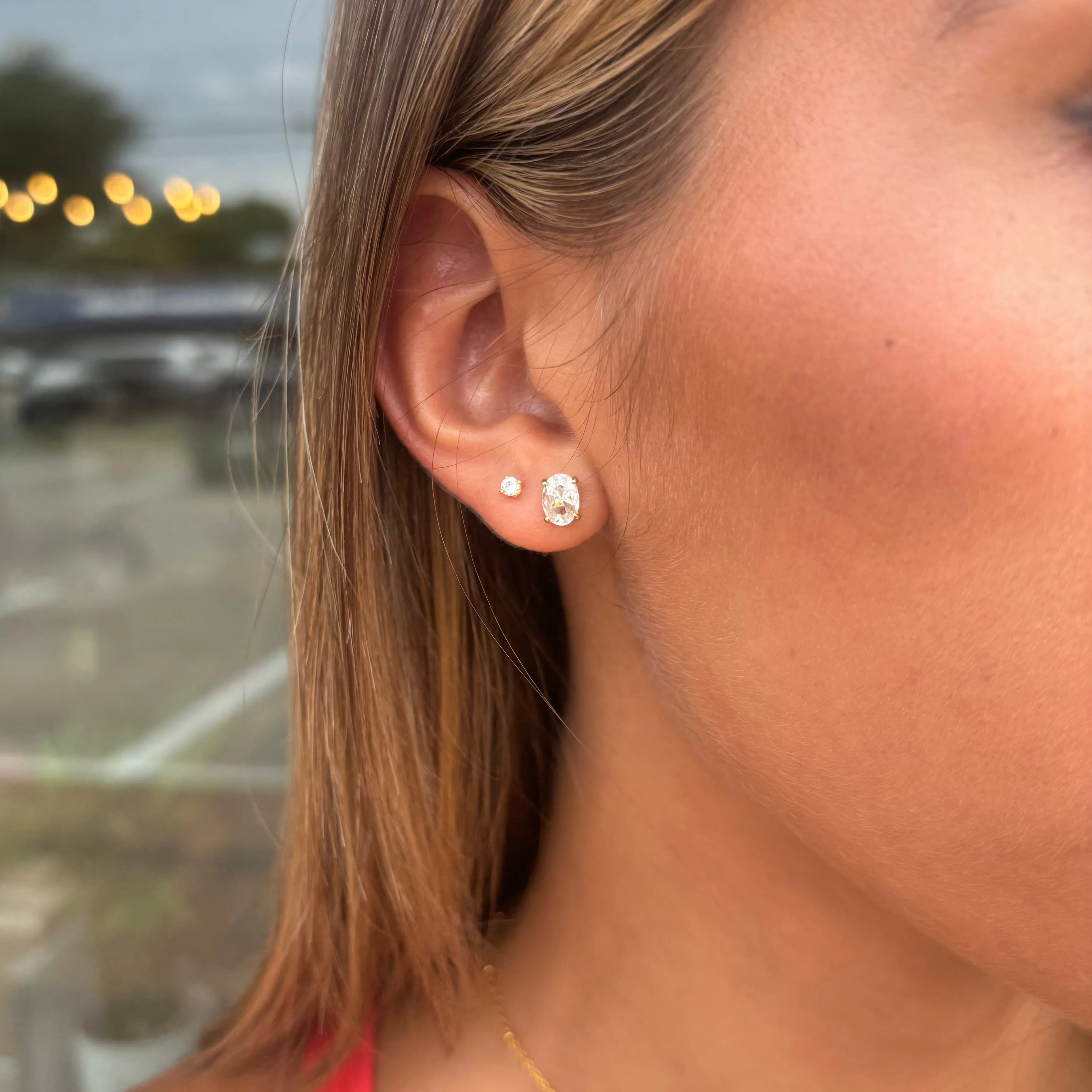 Emily Studs- Cushion Cut