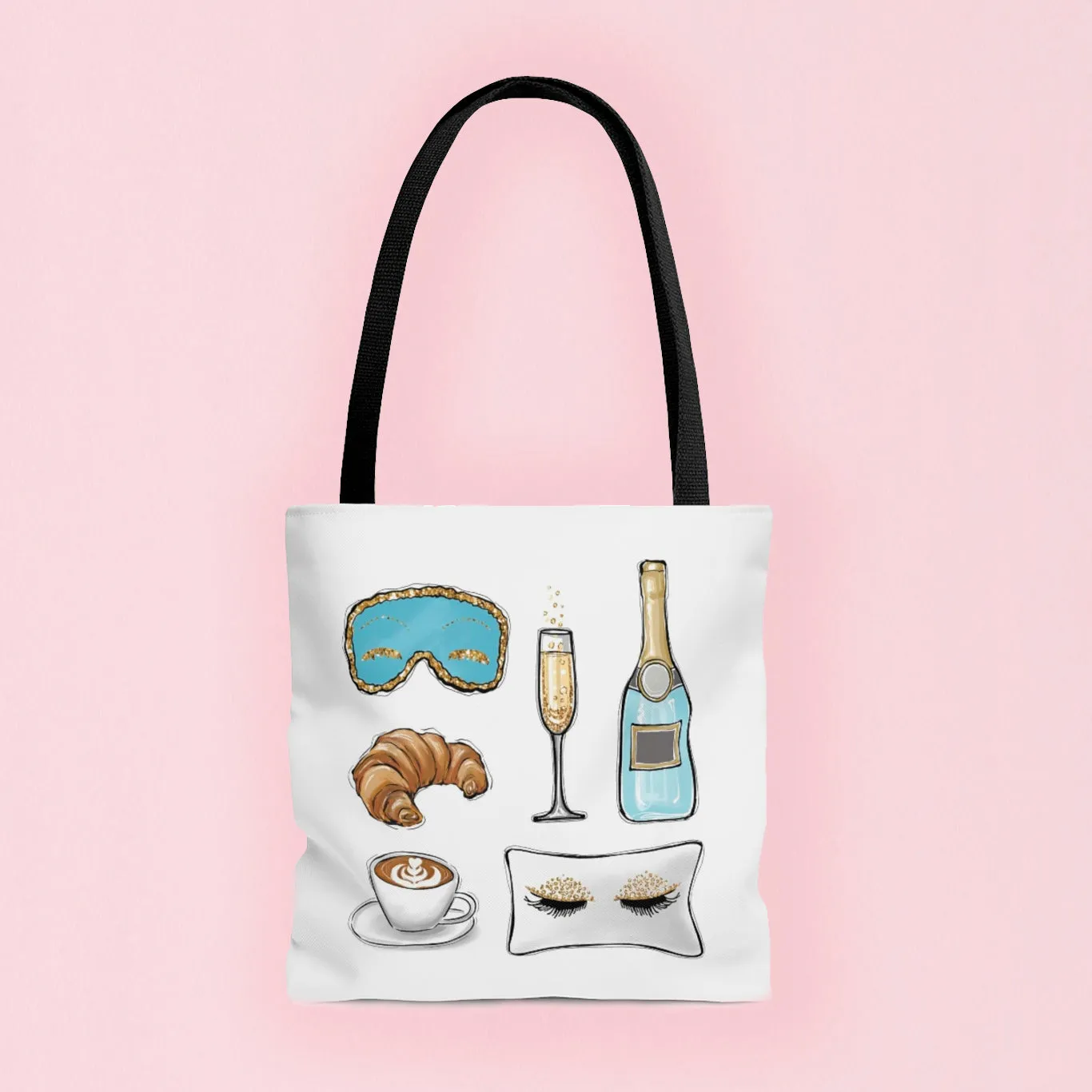 Fancy breakfast girly tote bag