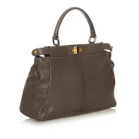 Fendi Peekaboo Leather Satchel (SHG-27570)