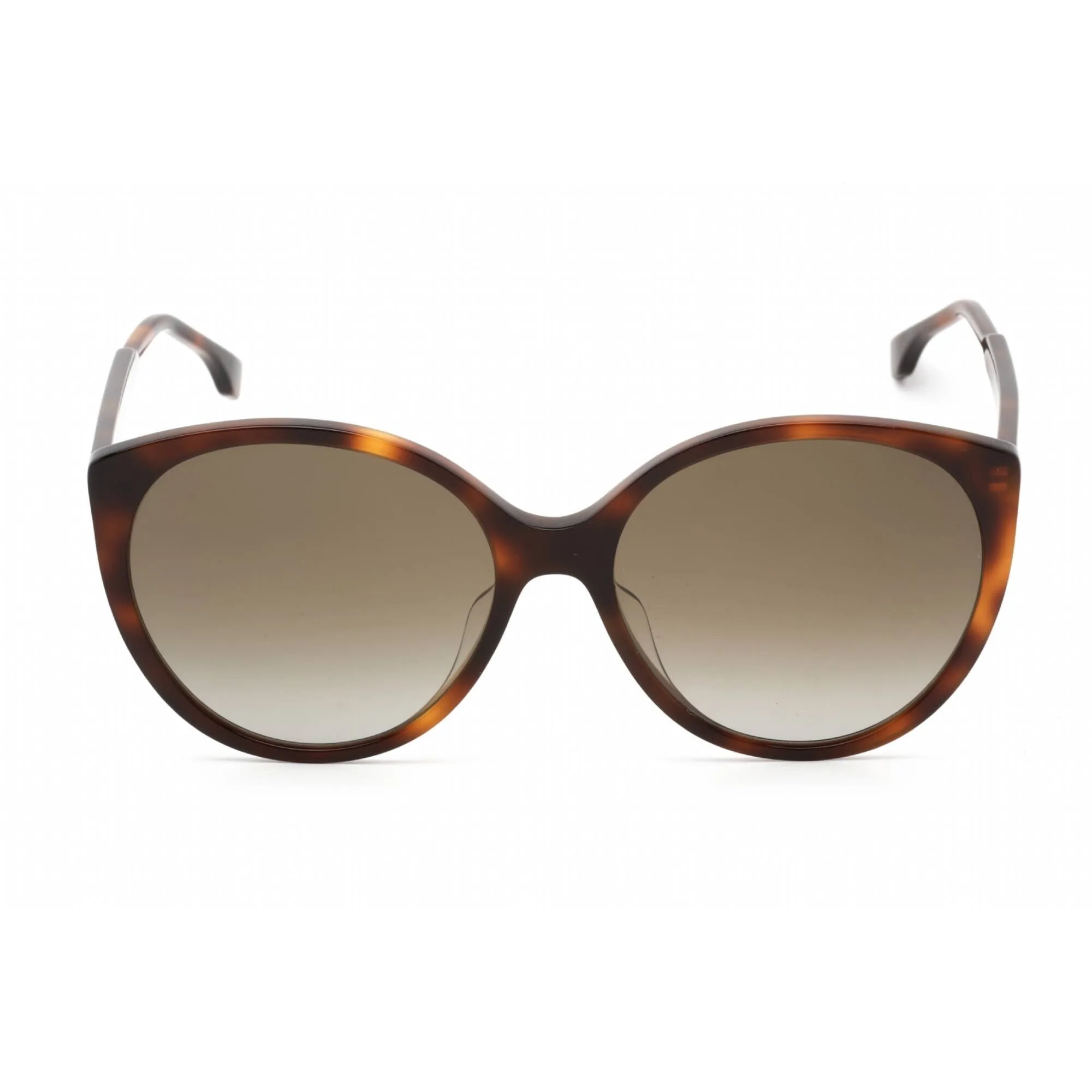 Fendi Women's Sunglasses - Blonde Havana Plastic Oval Full Rim Frame | FE40029U 53K