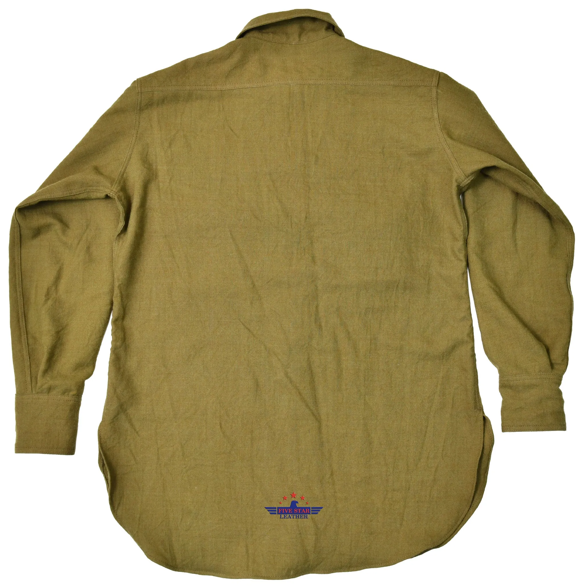 Fivestar Leather Men US Army Officers Wool Shirts