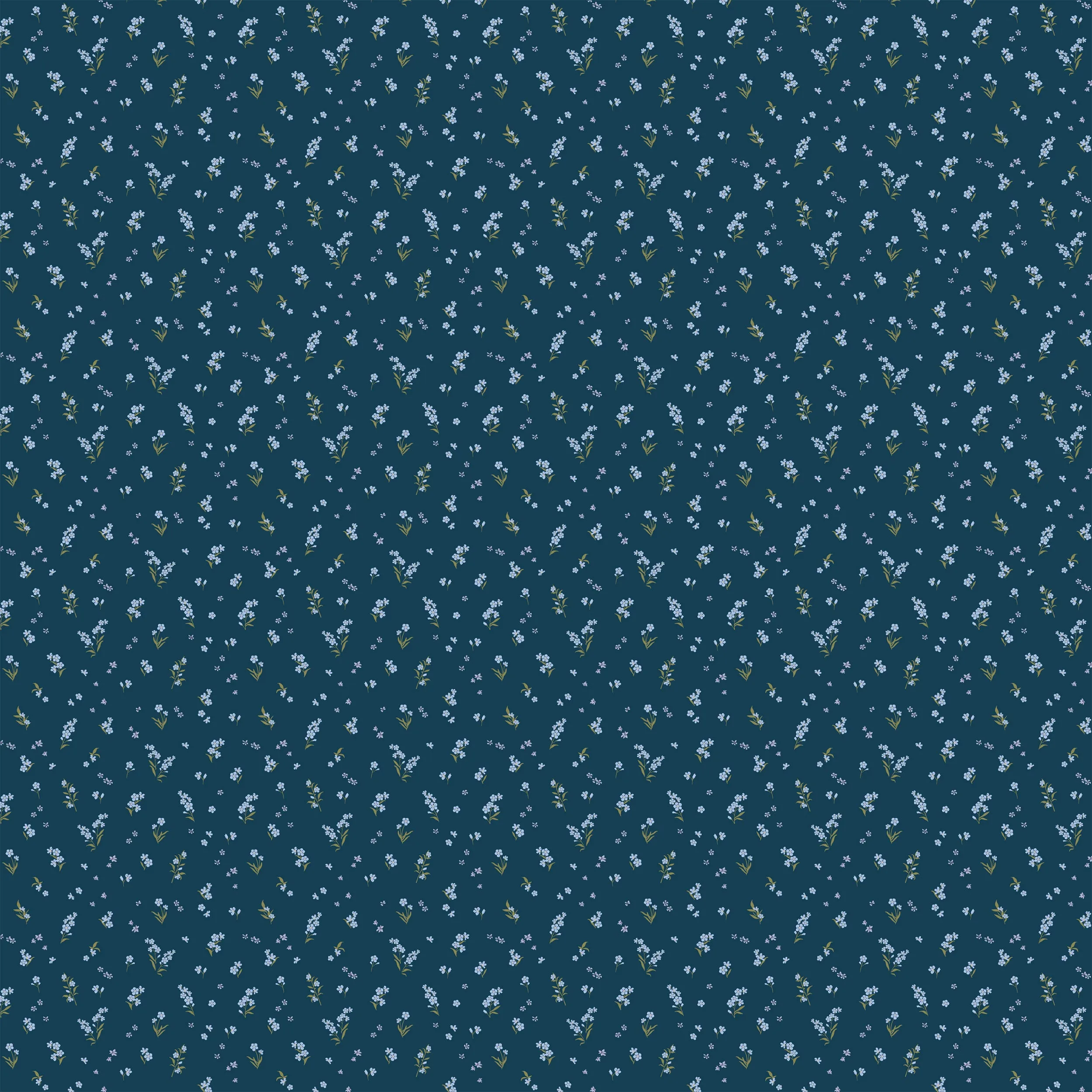 Fox & Fallow Organic Muslin Wrap - Forget-Me-Not Navy
