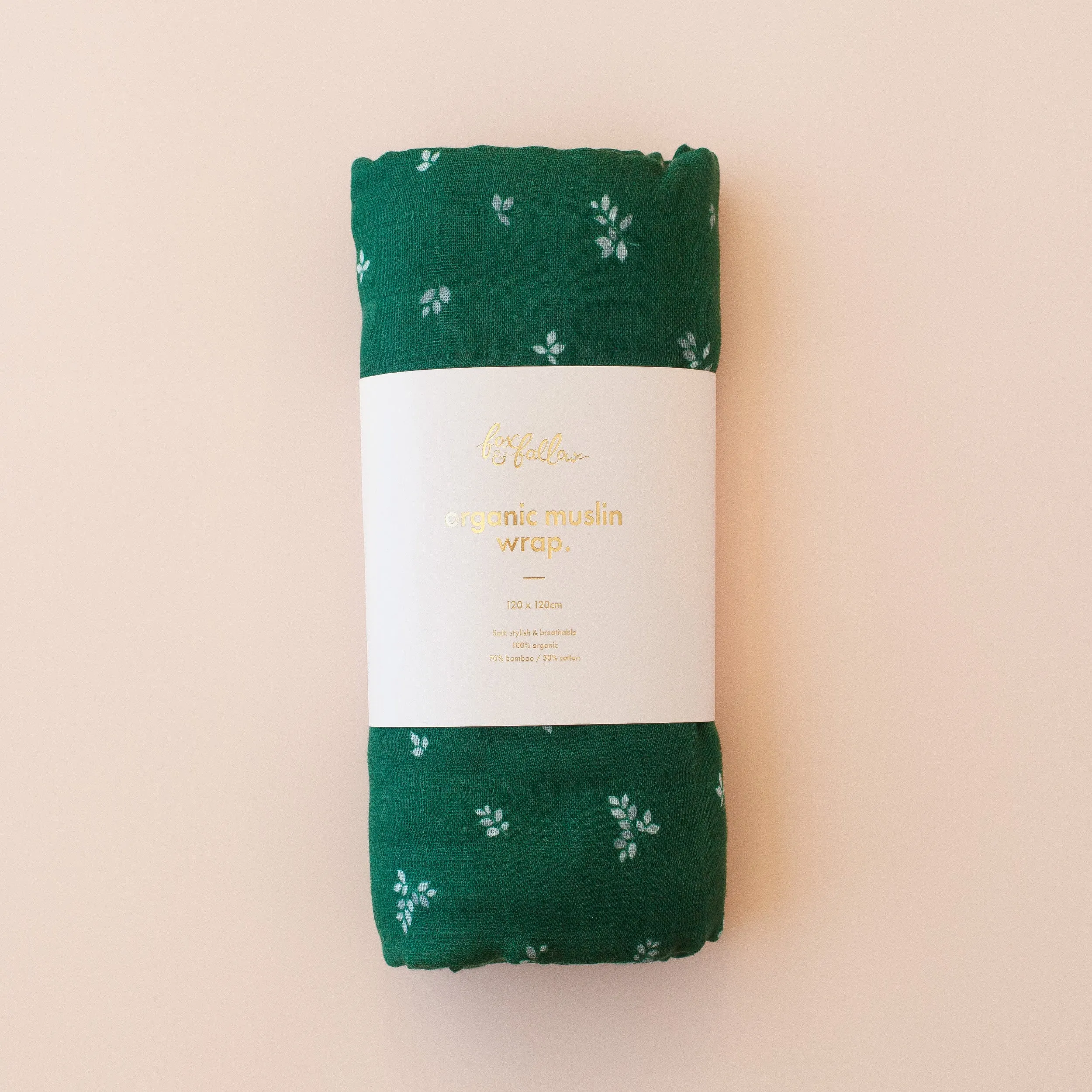 Fox & Fallow Organic Muslin Wrap - Spruce