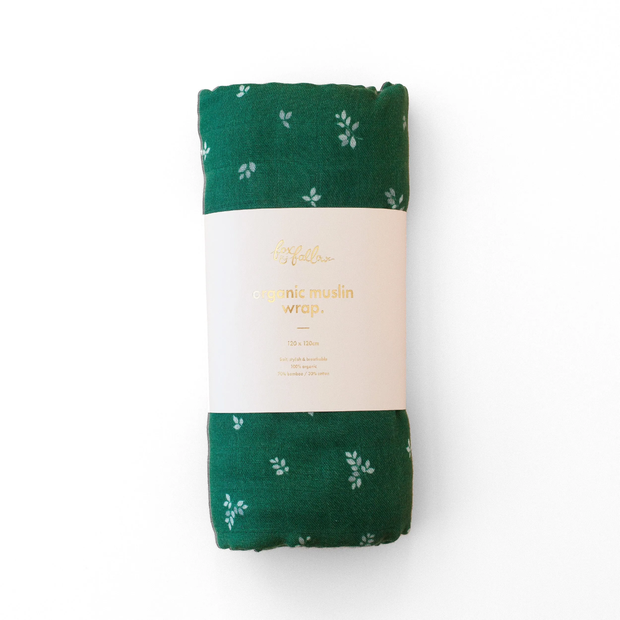 Fox & Fallow Organic Muslin Wrap - Spruce