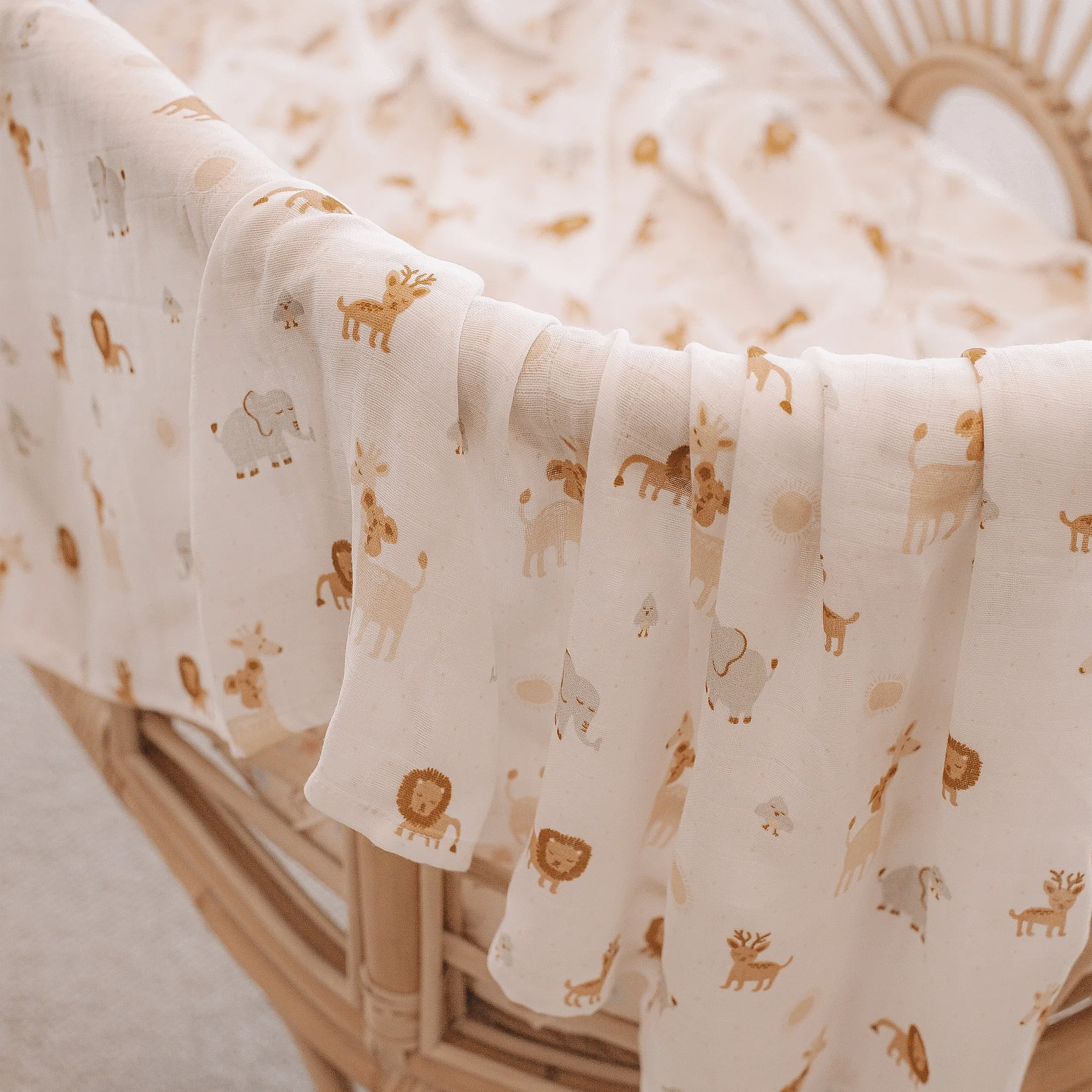 Fox & Fallow Organic Muslin Wrap - Welcome Party