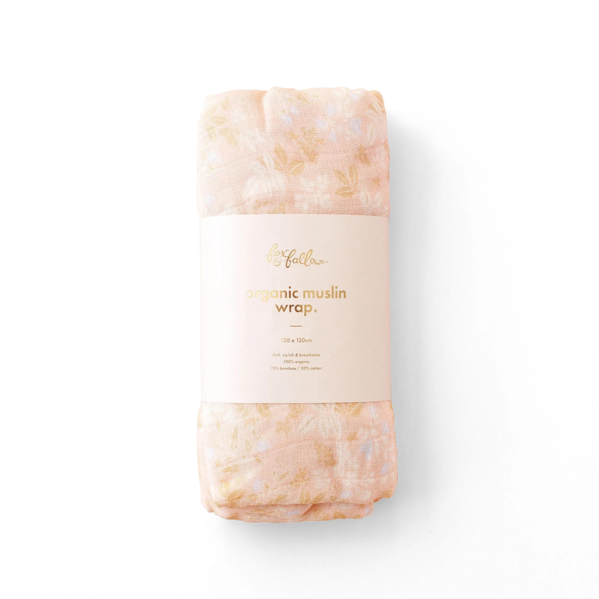 Fox & Fallow Organic Muslin Wrap - Wild Peony