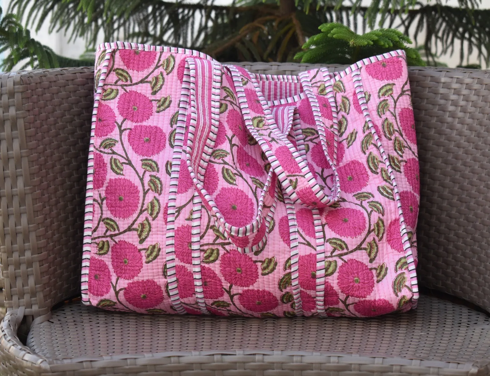 Handmade Quilted Bohemian Tote Bags