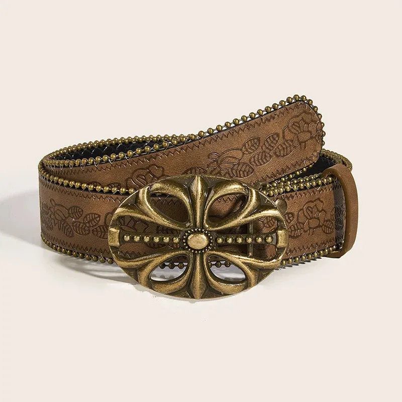 High Quality Punk Y2K Corset Belt - Designer Black PU Leather Waistband for Women