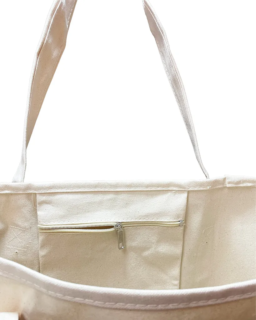 Jumbo Size Heavy Canvas Deluxe Tote Bag